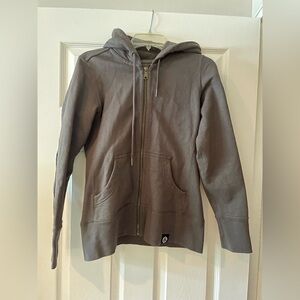 American Giant Women Small Classic Full Zip Hoodie Gray/Iron